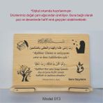 Münzevi İsme Özel Masaüstü Rahle/kitap Okuma STANDI-MODEL013 - Ahşap