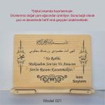 Münzevi İsme Özel Masaüstü Rahle/kitap Okuma STANDI-MODEL021 - Ahşap