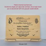 Münzevi İsme Özel Masaüstü Rahle/kitap Okuma STANDI-MODEL025 - Ahşap