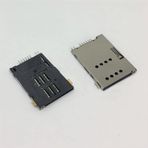 MUP-C720 6 Pin Sim Kart Soketi SIM Holder Push-Push Smd Tip 2.54