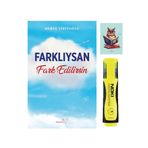 Müptela Yayınları Farklıysan Fark Edilirsin-Merve Tiritoğlu-Sarı Fosforlu Kalem-Not Defteri Seti