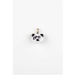 Murano Cam Panda Kafası Kolye Ucu