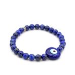 Murano Camı Nazar Boncuğu Tasarım Doğal Lapis Lazuli Taşı Bileklik