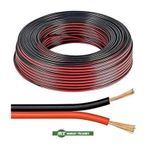 Murat 2 X 1 Mm Çiftli Hoparlör Kablosu kırmızı-siyah 1 Mt