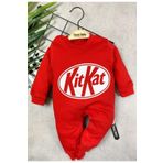 Murat Baby Kit Kat Baskılı Tulum Kırmızı