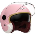 Murat Urbhanna 3c Sertifikalı Kask Açık Motosiklet Kaskı Bayan Kış Sıcak Elektrikli Erkek Açık Kask (Yurt Dışından) - Açık Pembe