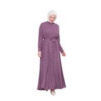 Mürdüm Dama Desen Ferace