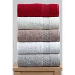 Mürdüm Home 5’li 50X90 Havlu Seti, El-Yüz-Saç Havlusu – Yumuşak, Dayanıklı & Şık, Hızlı Kuruma, Çeyizlik - 50 x 90 cm