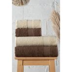 Mürdüm Home Dora 4'lü Banyo Havlu Seti | Hamam Takımı (2 adet 70x140, 2 adet 50x90) | 100% Pamuk Havlu