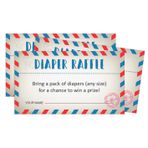 Mürekkep Noktası Bebek Bezi Lots Bebek Partisi için - Erkek, Kız Bebek Partisi Sevimli Parti Oyunları, Piyango Kartpostalları, Hediye Kazanmak İçin Bir Paket Bebek Bezi Getirin, Kartpostal Temalı