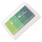 Mürekkep yastığı tatlı Suluboya Mürekkeppad Damga damgası Kolektif Albüm Güvenli Ve kullanımı kolay] Zanaat Severler Için Plastik 3 * 2 * 0.7 inç (mavi degrade) (mor degrade) (Yeşil gradyan)