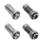 Murtenze 4 Paket Kalıp Öğütücü Pens Taşlama Makinesi Kelepçeli Pens Adaptörü 1/4" ve 1/8" Arbors Şaftları, 2 Paket 3 mm ve 2 Paket 6 mm Kalıp Öğütücü Pen.