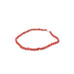 Murty99 Choker Model Doğal Dal Kırmızı Mercan Kolye