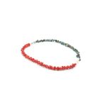Murty99 Choker Model Doğal Kırmızı Mercan Turkuaz Ve İnci Kolye