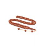 Murty99 Sistemli Küre Kesim 99 Luk Turuncu Fiber Tesbih 8 Mm