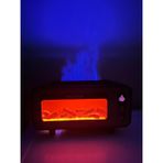 Mus10 Retro Şömine Görünüm Buhar Makinesi Nemlendirici 7 Renkli LED Aroma Terapi Difüzör 200 ml 11X21CM - Siyah