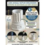 MUS3D Antik Sütun Mitolojik Kalemlik / Organizer / Dekoratif Obje ( 10 Cm) Plastik