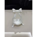 Mus3D Şık Sunum Fiyonklu Lokumluk ve Çikolatalık - (1 Adet) 10 Renk Seçeneğiyle (Boyut 10 Cm) - (No Color) - beyaz