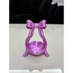 Mus3D Şık Sunum Fiyonklu Lokumluk ve Çikolatalık - (1 Adet) 10 Renk Seçeneğiyle (Boyut 10 Cm) - (No Color) - eflatun