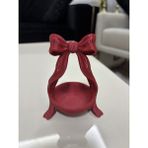 Mus3D Şık Sunum Fiyonklu Lokumluk ve Çikolatalık - (1 Adet) 10 Renk Seçeneğiyle (Boyut 10 Cm) - (No Color) - kırmızı