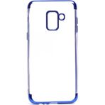 Musal Galaxy A8 2018 İnce Köşeleri Renkli Şeffaf Silikon Kılıf