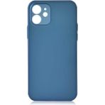 Musal iPhone 12 Mini Kılıf Mat Ultra İnce Slims Kapak - Saks Mavi