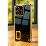 Musal Xiaomi 14T Pro Kılıf Köşeleri Renkli Şeffaf Kamera Korumalı Silikon Luxury Kapak - Gold