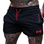 Muscle Alive Erkek Spor 1 "Elit Bölünmüş Koşu Şort Yan Mesh Paneli Hızlı Kuru Hafif Polyester, 4013 Siyah, M