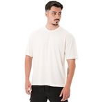 MuscleCloth Basic Kırık Beyaz Oversize Erkek T-Shirt