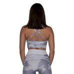 MuscleCloth Elise Sporcu Sütyeni Beyaz Kamuflaj