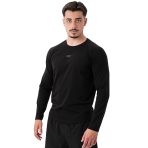MuscleCloth Elite Reglan Uzun Kollu Siyah Erkek T-Shirt