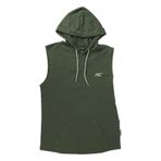MuscleCloth Haki Training Kapüşonlu Kolsuz T-Shirt