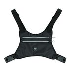MuscleCloth Koşucu Göğüs Çantası Siyah Standart