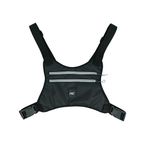 MuscleCloth Koşucu Göğüs Çantası Siyah