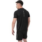 Musclecloth Performans Tişörtü Siyah Erkekler İçin Hafif Nefes Alabilir Kumaşla Tasarlandı