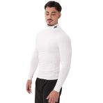 MuscleCloth Tech Mock Beyaz Erkek Uzun Kollu T-Shirt