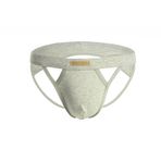 MuscleMate Erkek klasik jockstrap iç çamaşırı, erkek pamuklu jockstrap, esnek ve rahat., Gri, L