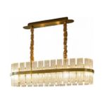 Muse Gold Modern Yemek Masasi Avizesi