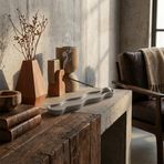 Muse Minimal Gri Dekoratif Tütsülük | Modern Tütsü Tutucu | Masa Üstü Dekoratif Aksesuar