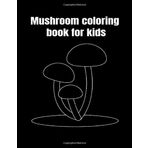 Mushroom coloring book for kids