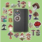 Mushroom Mantar Sticker Paketi/Bullet Journal Defter Çıkartma Ajanda Laptop Etiket