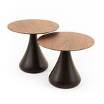Mushroom Set Sehpa Mantar Sehpa Ceviz Rehome