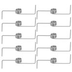 MUSISALY 10 Adet Pres Tipi Çöp Konteyneri Metal Çöp Kovası Kapağı Yaylı Pres Kapağı Yay Mekanizması İçin Ayarlanabilir Yay Gümüş