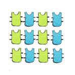 MUSISALY 12 Parça Gençlik Futbol Formaları Genç Renkli Fonksiyonlu Neon Kız Spor Yelek Tren 'Numaralı Yeşil Takım Basketbol Çocuk X Nefes Alabilir Kırmızı Yaz Floresan Önlük Maç