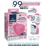 Musk FFP2 N95 30'lu Pembe Maske