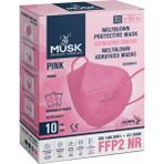 Musk FFP2 N95 40'lı Pembe Maske