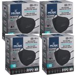 Musk FFP2 N95 40'lı Siyah Maske