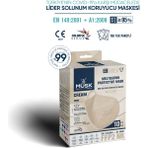 Musk N95 Krem Renk 10 Adet Maske