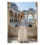 Muslima Wear Royal Flowers Nakış İşlemeli Bluz