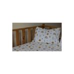 Müslin bebek yastık kılıfı, Organik çocuk yastık yüzü, Çocuk odası için pamuklu yastık kılıfı Alfabe 35 x 45